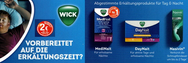 Wick-Rabattaktion Wick-Rabattaktion